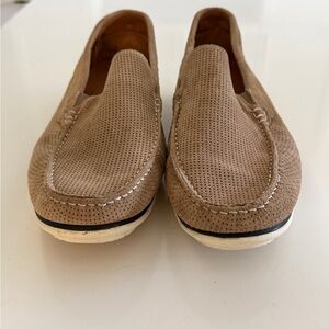 Elegant Brown Suede Loafers for Men